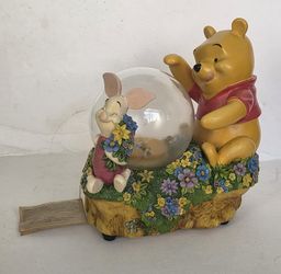 Winnie The Pooh & Piglet & A Bumblebee Globe