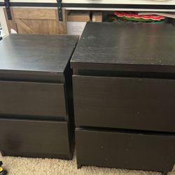 Ikea MALM night stands (set of 2)
