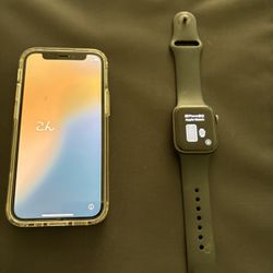 iPhone 12 with iPhone Watch With Fall Detection