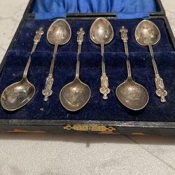 Antique Spoon Set Apostle St. Mathew