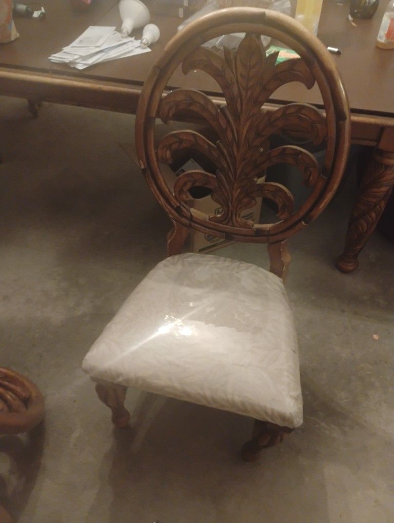 Vintage Ernest Hemingway West Indies Collection Dining Room Table Set. Mahogany Wood