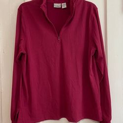 L.L.Bean women’s 1/4 zip pullover  shirt size Large