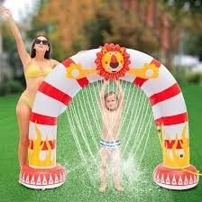 Backyard Sprinkler Fun