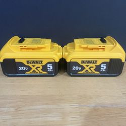 Dewalt 20V Max Xr 5.0 Ah Batteries 