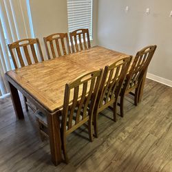 Oak Table & Chairs