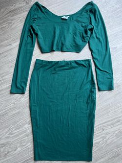 Crop top with skirt set