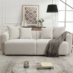Discounted Deal Brand New 83” Contemporary Chenille Sofa