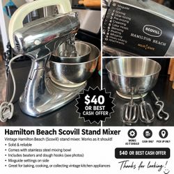 Hamilton Beach Vintage Mixer