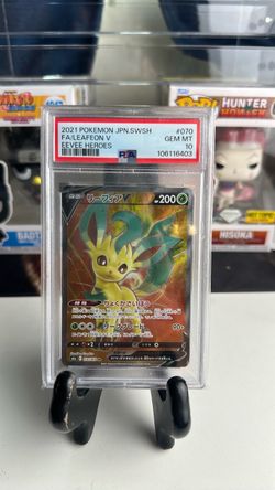 Leafeon V PSA 10 – Eevee Heroes Japanese Pokémon – $70