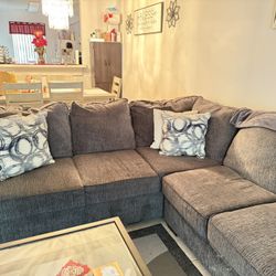 L-shape Couch Dark grey *Moving Sale*