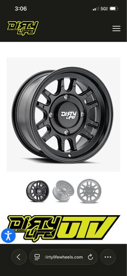 Dirty life Polaris rzr 15x7 wheel set qty 4