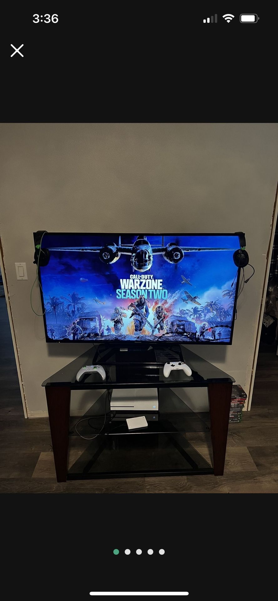 Panasonic TV (55”) With Stand