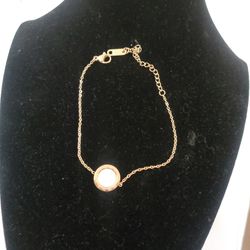 Double Sided Gold Rose Bracelet 