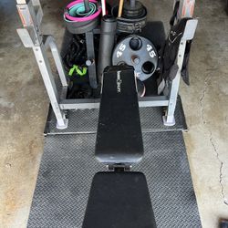 Bench, Bar, And Weights 