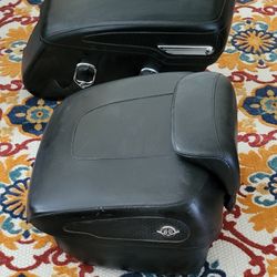 Harley R.k. Saddle Bags And Tour Pack. Ready To Use Or For Custom. Vicla. 