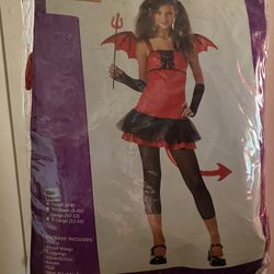 Devil Girl Costume Size 10-12