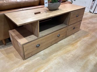 NEW 67” long SALVAGED PINE TV STAND Primitive Collections