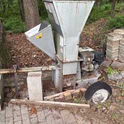 Chip And Mulch And A Wood Splitter
