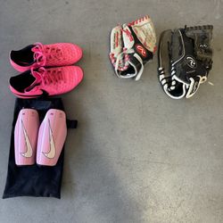 Kids Baseball And Soccer Gear