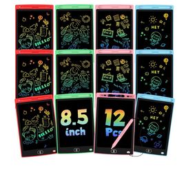 12 Pack Travel Toddler Toys Essential, 8.5 Inch LCD Writing Tablets for Kids Party Favors Learning Bulk Toys Doodle Boards Electronic Drawing Pads for