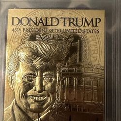 2017 Merrick Mint Donald Trump (23 Karat Gold Card) WCG 10 GEM-MT