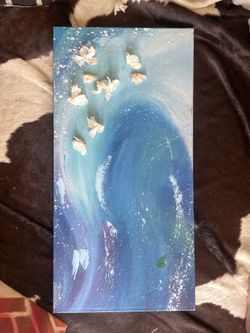OCEAN PAINTING 37 by 18 Inches ORIGINAL