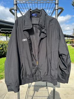 Vintage Reebok full zip nylon jacket size large