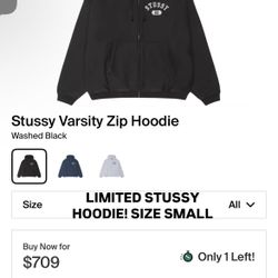 STUSSY HOODIE (S) WITH TAGS