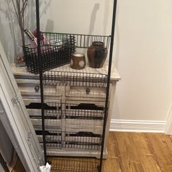 Over-the-Door Organizer with Multiple Wire Baskets