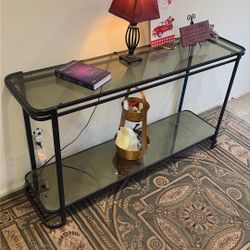 Glass Entryway Table