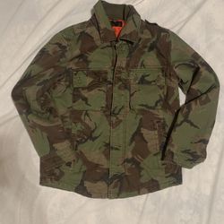 Vintage Abercrombie & Fitch Men’s Military quilted jacket Camouflage Size XS