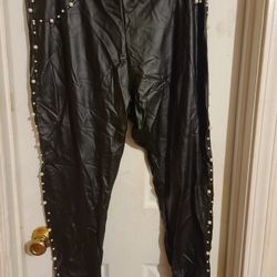 Black Studded Pants