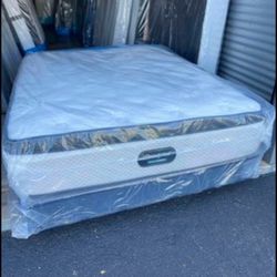 RECOGNIZED BRAND Queen Size Pillow Top 13”New From Factory Delivery Available All Cities  
