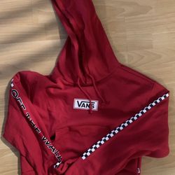 Vans Womens Crop Style Hoodie Xsmall