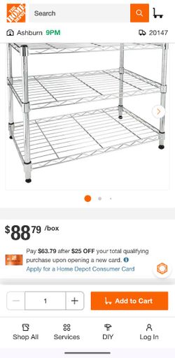 Silver 3-Tier Heavy-Duty Metal Wire Shelving Unit (24 in. L x 14 in. W x 20 in. H)