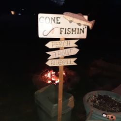 Cool Homemade Fishing Sign