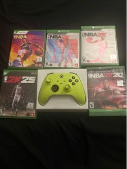 Xbox control and games