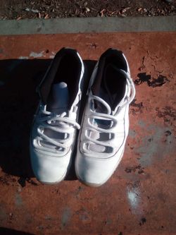 Jordan 11 Low tops white and patent leather