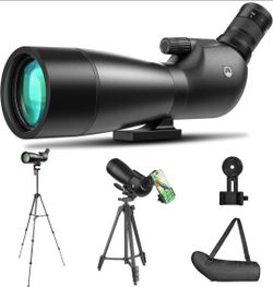 URBANCOAST 25-65x75mm Spotting Scopes with Full Size Tripod, Carrying Bag, and Scope Phone Adapter