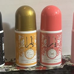4-pack of Yara Body Lotion Roll-on fragrance