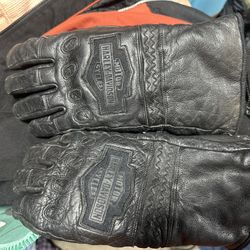 Harley Davidson Gauntlet Leather Gloves