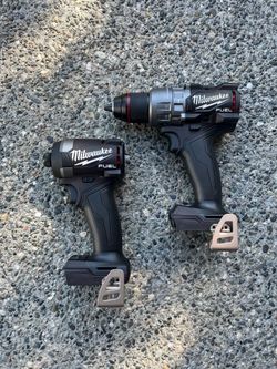 Brand New Black Milwaukee M18 Fuel  Impact/Hammer Drill Set