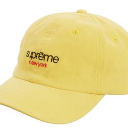 Supreme Classic Logo 6-Panel Yellow