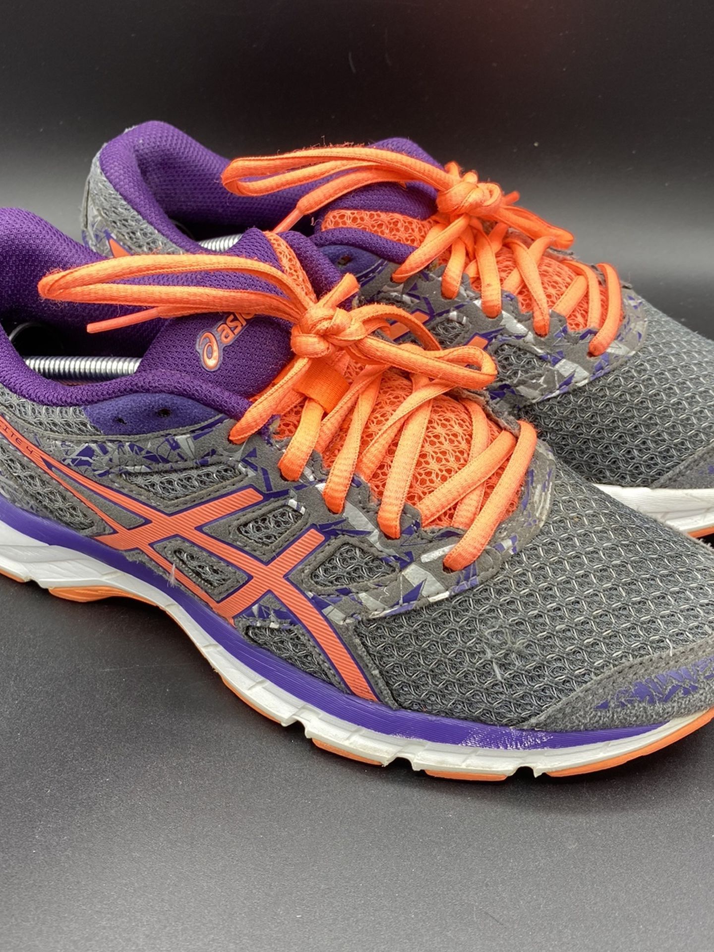 ASICS Gel-Excite 4 Athletic Running Shoes Gray Purple Womens Size 8