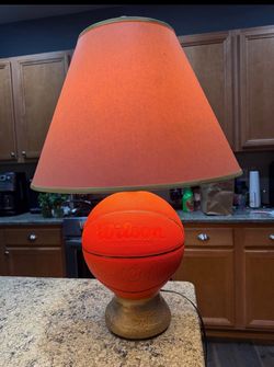 Vintage 1984 Wilson Basketball Lamp by Creative Decor Inc.