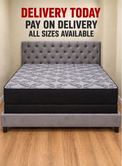 🌟 Special Queen Bed Frame with Mattress + Free Box Spring - Free Delivery Today