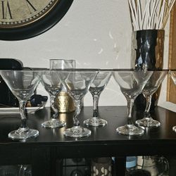 Libbey Z Stem Martini Glasses Set Of 8