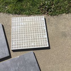 Pavers 16x16  by 3/4 inch thick sell at Home Depot for 15.00        (  sell for 5.00 EACH  )   They are new tiles have 20  about 144 square feet there
