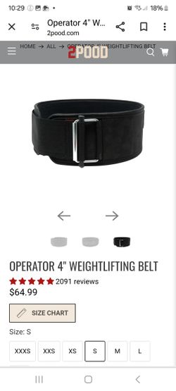 4" Weight Lifting Belt (Small) - New