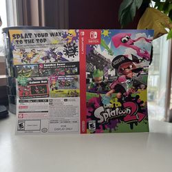 Splatoon 2 Nintendo Switch ‘For Display Only’ Case Artwork Only